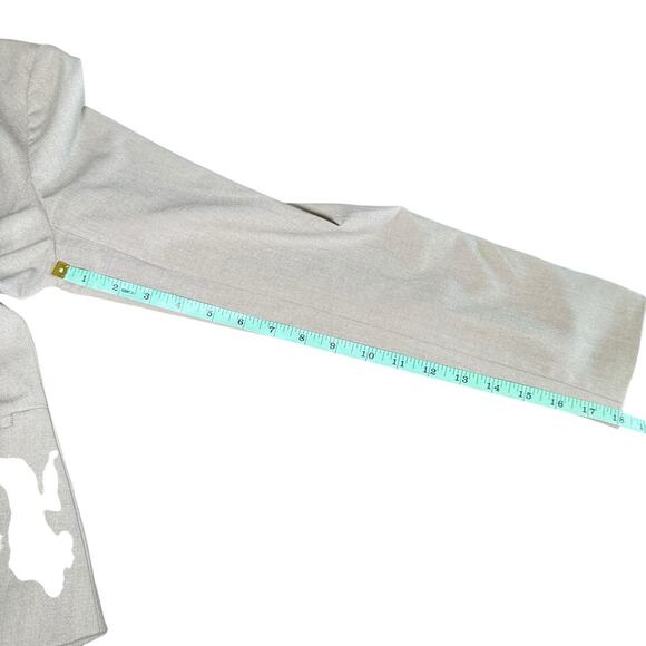 Classic Ann Taylor Suit Jacket Size 14 Beige Tan Womens Office Siren Business - Picture 10 of 10